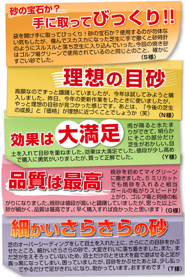 焼砂 グリーンづくりにコレがいい バロネス 芝生の目砂 床砂 10kg入り 6 7リットルサイズ ３袋セット 送料込 目土 目砂 土壌改良資材 芝生 のことならバロネスダイレクト